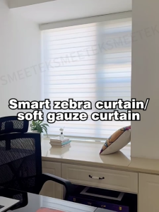 Customized Smart Zebra Blinds Blackout Curtains Waterproof Roller Blinds Soft Electric Curtains Home Smart Curtains