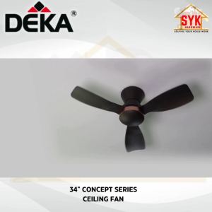 SYK Deka Concept Mini Led Ceiling Fan 3 Blade Fan Electric Remote Control Fan Kipas Ceiling