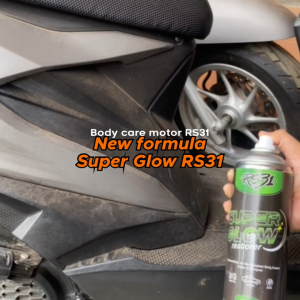 Super Glow Restorer RS31 Pengkilap Cat Sealant dan Semi Coating Kendaraan | Penghitam Body Motor Body Helm Glossy dan Doff / Matte Perawatan dan Pelindung Cat Mobil Wax and Shine Ban