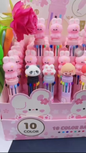 Bút bi 10 màu Sweet Baby cực dễ thương làm quà tặng giá rẻ - VPP Thiên Ái TA035