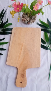 Talenan Kayu Gagang Persegi Panjang - Tatakan Pengiris Sayur Buah Daging