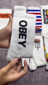 Kaos Kaki Oldschool Motif Skate Merk Panjang Premium - Hosela Project