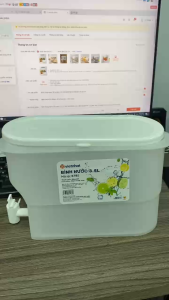 Bình Đựng Nước Có Vòi Để Tủ Lạnh Bình Nước Vuông Dung Tích Lớn Có Nắp Hộp Đựng Nước Trái Cây Trà Sữa Tiện Lợi