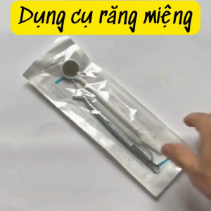 Tự kiểm tra chăm sóc răng miệng tại nhà với gương nha kiểm tra răng miệng nhíp gắp que soi khe kẽ răng-TIVT