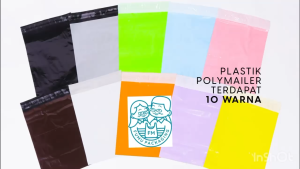 Polymailer Plastik Packing / Polymailer Online Shop Hitam Warna 25X35CM Isi 100pcs Lem Sekat Kuat Anti Sobek Waterproof