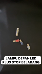 PAKET LAMPU LED DEPAN H6 2 SISI BEBEK PLUS STOP BELAKANG 30 MATA LED RUNNING UNIVERSAL SEMUA MOTOR ISTANAMOTOR55