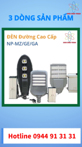 Đèn Đường Cao Cấp Năng Lượng Mặt Trời Solar Light 100/150/100W NP-MZ/GE/GA