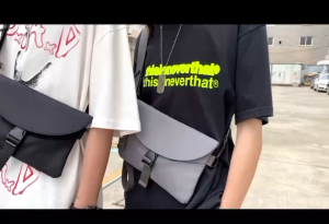 mimi saleกระเป๋าคาดหน้าอก คาดเอว สะพายข้าง สไตล์สปอร์ต ผ้าไนล่อนกันน้ำ ขนาดกระทัดรัด