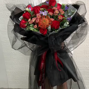 (16YARD) KAIN NET MESH Flower Wrapping Paper Bouquet Gift Florist Wrapper Wrap Kertas Pembalut Bunga Hadiah GAUZE LACE
