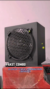 Paket Combo Speaker Curve 10 25H100SUWPP + Box 10 Inch Kotak Single