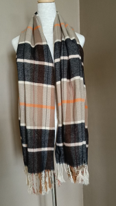 PRELOVED SCARF Cashmere / Wool shawl imported from Japan Korea US & Europe SS16