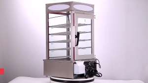 Forest Commercial Electric Steaming Cabinet Fully Automatic Steaming Charter Machine Steamed Steamed Bun and Dim Sum Steamer Desktop Steamer Steamer Convenience Store Warmer Display Cabinet Five-layer Stainless Steel