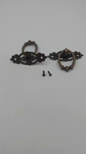 ลิ้นชักสไตล์ยุโรป 1ชิ้น เฟอร์นิเจอร์โบราณดึงมือ ตู้ครัว ตู้เสื้อผ้าลิ้นชักดึง แหวน