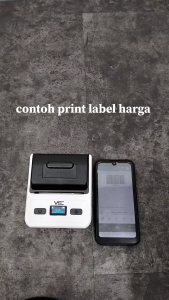 PRINTER LABEL THERMAL VSC MP-80L PRO LABEL HARGA RESI ALAMAT- PORTABLE BATERAI