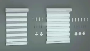 Zebra Roller Blinds Venetian Blinds 60-180cm Width 160cm Height Polyester Double-sided Sheer Option: 60/80/100/120/140/150/180cm Width Living Room & Office