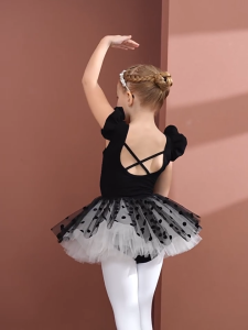 Váy Múa Ba Lê Cộc Tay KIDSBALLET Váy Múa Rời Lưng Dây Chân Váy Chấm Bi Váy Múa Cho Bé Váy Múa Bale Váy Múa Trẻ Em
