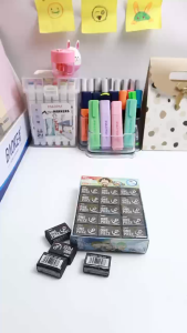 Combo 5 Cục Gôm Tẩy Chì 4B Deli H311 Màu Đen One Piece - Tẩy Sạch Ít Vụn