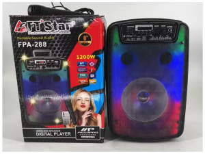 FTstar FPA-288 8inch Karaoke Wireless Speaker Trolley Speaker with Free MIC Hi-Fi Portable BT