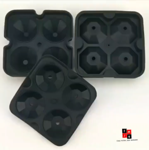 Cetakan Es Batu Silicone Diamond Bunga Rose Bulat Bola Isi 4 Coklat Ice Ball Maker Jelly Permen