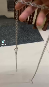 vua xích XÍCH GẤP chó mèo thú cưng inox không rỉ bền chặt 4 size