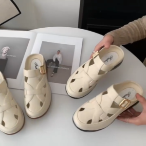 รองเท้าหัวโตปิดปลายเท้า สลิปออน FA430 รองเท้าแตะแบบสวม เสริมส้น พื้นนิ่มใส่สบาย รองเท้าหัวโต รองเท้าหัวโตๆ - Lazada