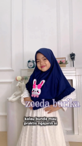 BERGO KAYLA ANAK TK USIA 4-8 TAHUN / HIJAB ANAK KAYLA KARAKTER LUCU HIJAB BUNNY BOW VIRAL