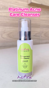 Platinum Acne Care Cleanser. Membersihkan wajah dari kotoran dan sisa riasan. ORIGINAL HALAL BPOM