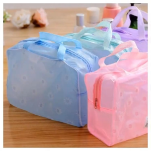 KOZI Printed travel waterproof portable cosmetic bag wash bag transparent portable daily necessities storage bag