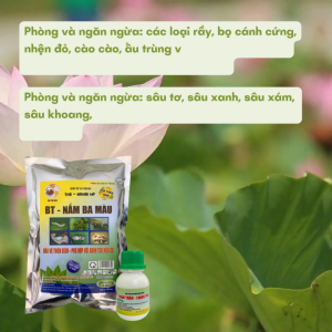 Bộ đôi trừ sâu: BT MET (gói 1kg) + SIÊU THẤM SIÊU LOANG TRẢI (chai 50ml) - Trừ côn trùng sâu rầu hại cây trồng