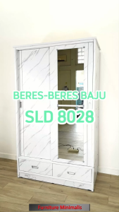Lemari Baju 2 Pintu Sliding (EXTRA LARGE)
