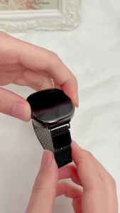 Fashionable LED touch screen magnetic buckle digital watch for women and men