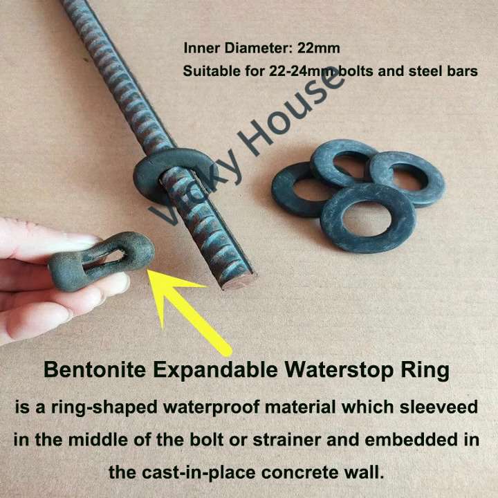 Expandable Bentonite Rings Expanding Waterstop Rings Water Swellable