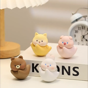 Mô hình thú lật đật dễ thương trang trí bàn làm việc tủ sách quà tặng giảm stress