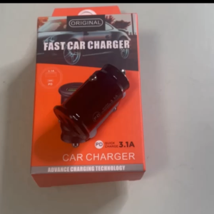 Aigoo Qc3.1 Car Charger Fast Charging White Black Mini Shape Phone Charge