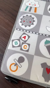 Mirror Cloth ของเล่นผ้า หนังสือผ้า กระจกผ้าเสริมพัฒนาการ ของเล่นเด็กอ่อน แผ่นใหญ่