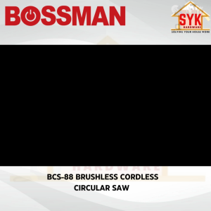 SYK Bossman BCS-88 Brushless Cordless Circular Saw Solo Wood Cutting Saw Mesin Gergaji Kayu Mesin Potong Kayu