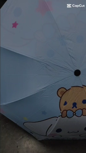 พร้อมส่ง ร่มกันแดด ร่มกันฝน ร่มพับ3ตอน ร่มยูวี (ไม่ใช่อัตโนมัติ) ลายการ์ตูนน่ารัก พกพาง่าย ถ่ายจากสินค้าจริง