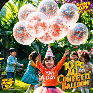 10Pc ALL Exclusive Confetti Balloons birthday decoration set happy birthday balloon set birthday decoration ballon set for party needs YD