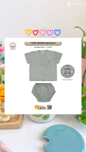 Setelan Celana Pop & Baju Lengan Pendek Bayi
