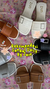 Zain - Letty Light Brown Sandal Wanita