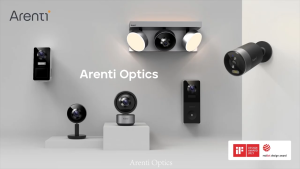 ARENTI DOME1 - Wired Indoor Security Camera | 3K UHD 5MP | Pan & Tilt | Aluminum Frame | CCTV IP Cam