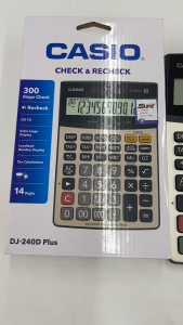 เครื่องคิดเลข CASIO DJ-240D PLUS 14 หลัก ประกันศูนย์ 2 ปี ราคา/เครื่อง | เคแคมปัส เครื่องเขียน