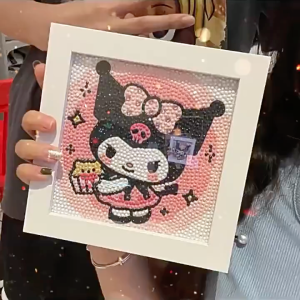 Diy Diamond Painting Lukisan 5D 15cm 1set Ada Bingkai Edukasi