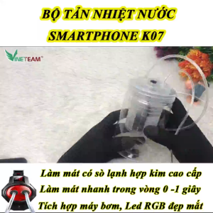 Quạt tản nhiệt bằng hơi nước cho điện thoại K07 có sò lạnh
