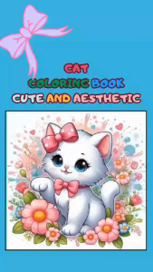 Buku Meleburkan Warna & Menggambar Premium: CAT COLORING BOOK 1