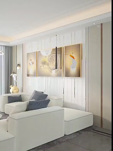 Living room decorative paintings 3 Pcs Wall Decor Creatlve clock Framed mural Clock hanging painting clock triple clock mural frame decoration painting for living room wall background