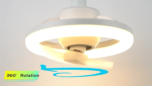 JIASHI ย้ายหัวพัดลมร้านอาหารห้องนอนห้องนั่งเล่นพัดลมเพดานขนาดเล็กพัดลมเงียบรีโมทคอนโทรลพัดลมโคมไฟโคมระย้า