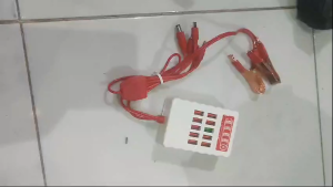 Charger TC Aki15 In 1 8USB TAO-05 Clip Charger Motor Ke Handphone TC Aki Galitong LCD 15in1 Universal