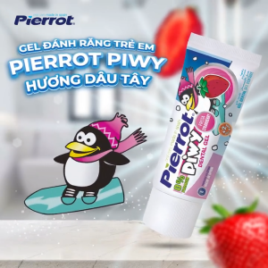 [Voucher 10% toàn gian] Bộ kit kem đánh răng hữu cơ cho bé nuốt được Pierrot Châu Âu túi tiện lợi cho bé từ 2 tuổi trở lên