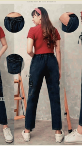 Alexa Pant Celana Cargo Jeans Wanita
